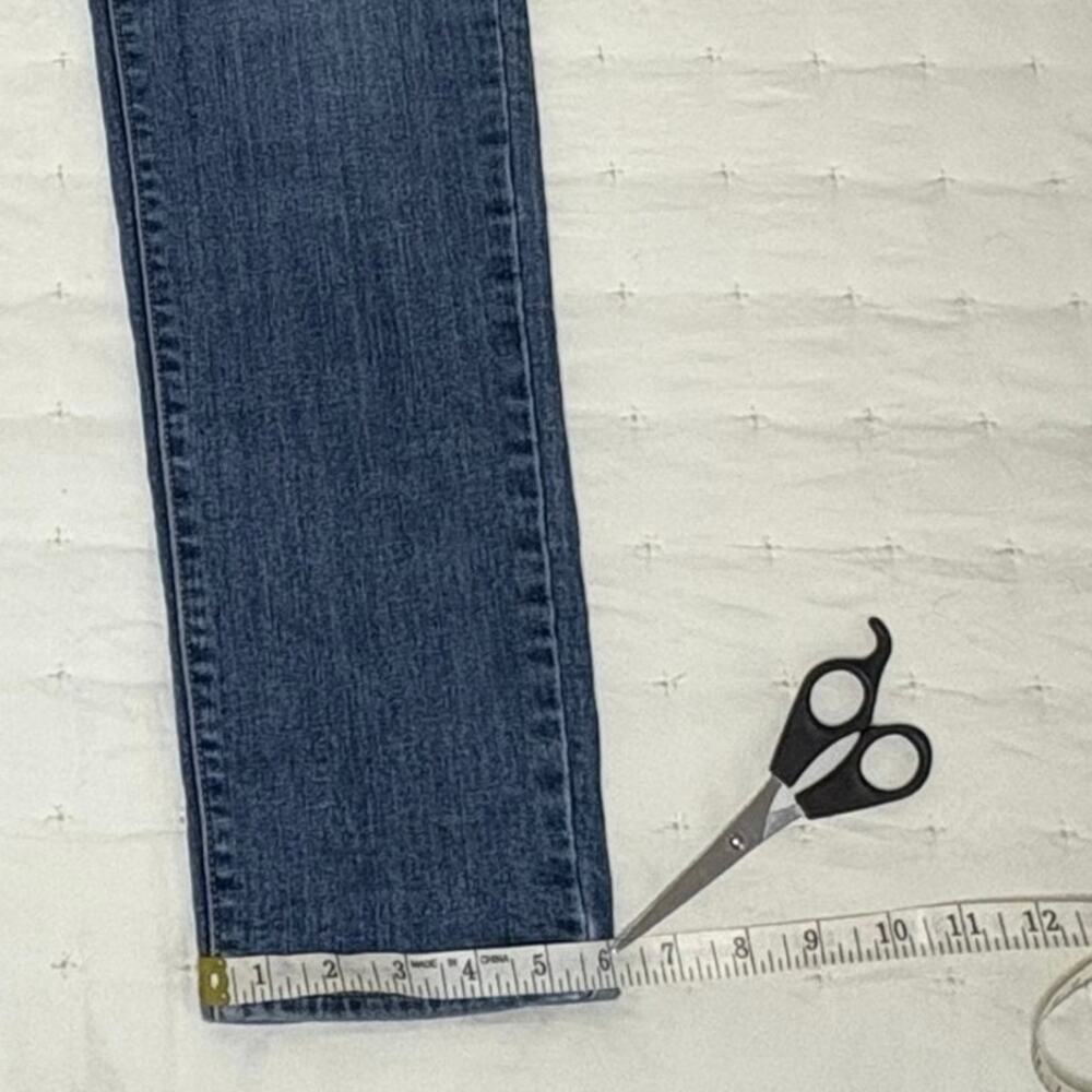 Old Navy Curvy Mid-Rise Skinny Distressed Jeans Women's 12R Blue Stretch Denim - Picture 10 of 11